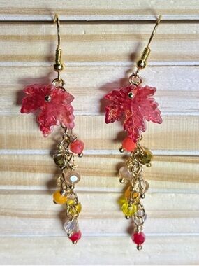 3/$25 Fall Leaf Dangle Earrings